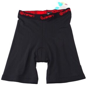 NWT-Canari‎ Mens Black Padded Cycling Bike Shorts Size L Built In Chamois